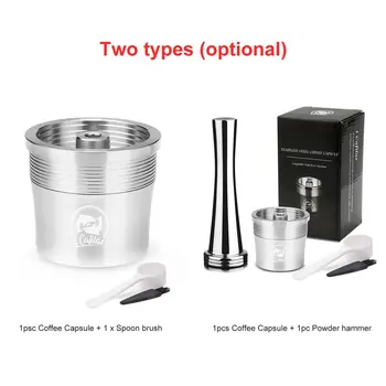 Stainless steel Refillable Coffee Capsule Pod Filter Dripper Tamper Compatible with illy Coffee Machine
Stainless steel Refillable Coffee Capsule Pod Filter Dripper Tamper Compatible with illy Coffee Machine