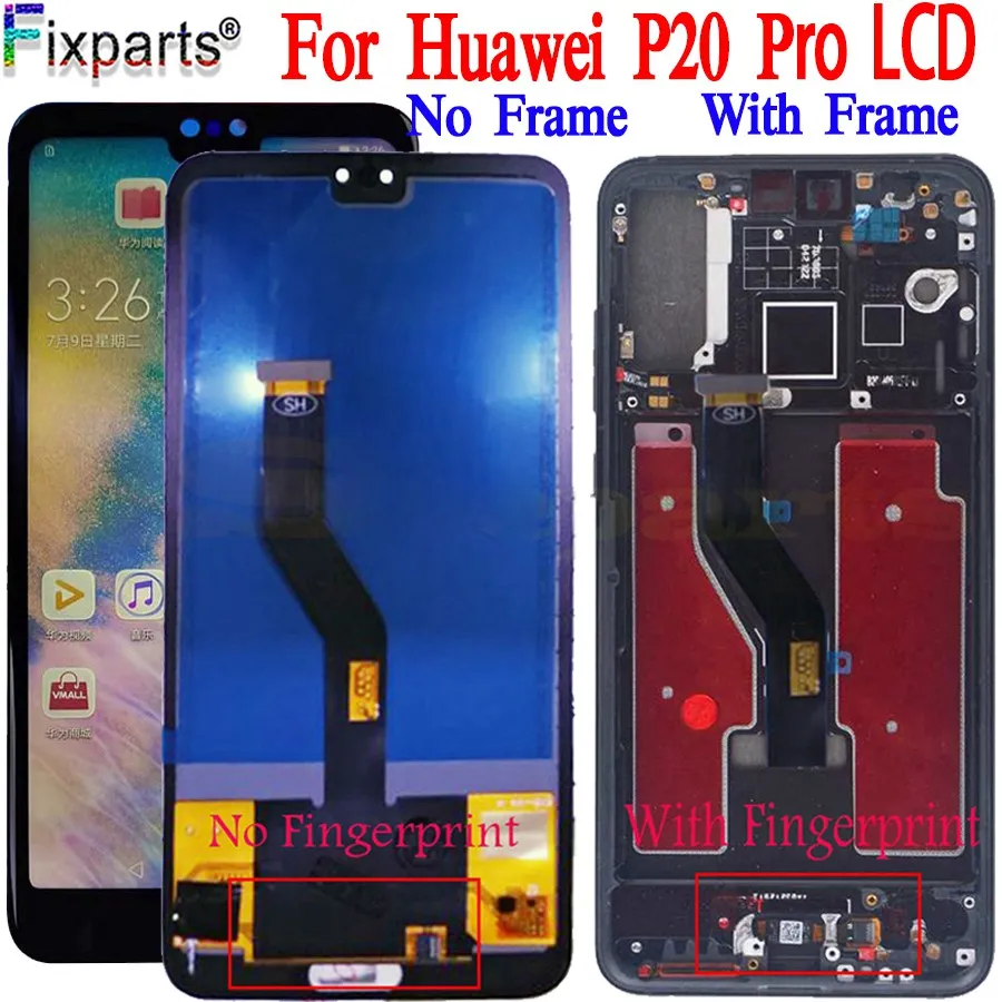TFT LCD Display With frame for Huawei P20 Pro Touch Screen Digitizer Assembly LCD 6.1inches for Huawei P20 Pro Screen Replace
TFT LCD Display With frame for Huawei P20 Pro Touch Screen Digitizer Assembly LCD 6.1inches for Huawei P20 Pro Screen Replace