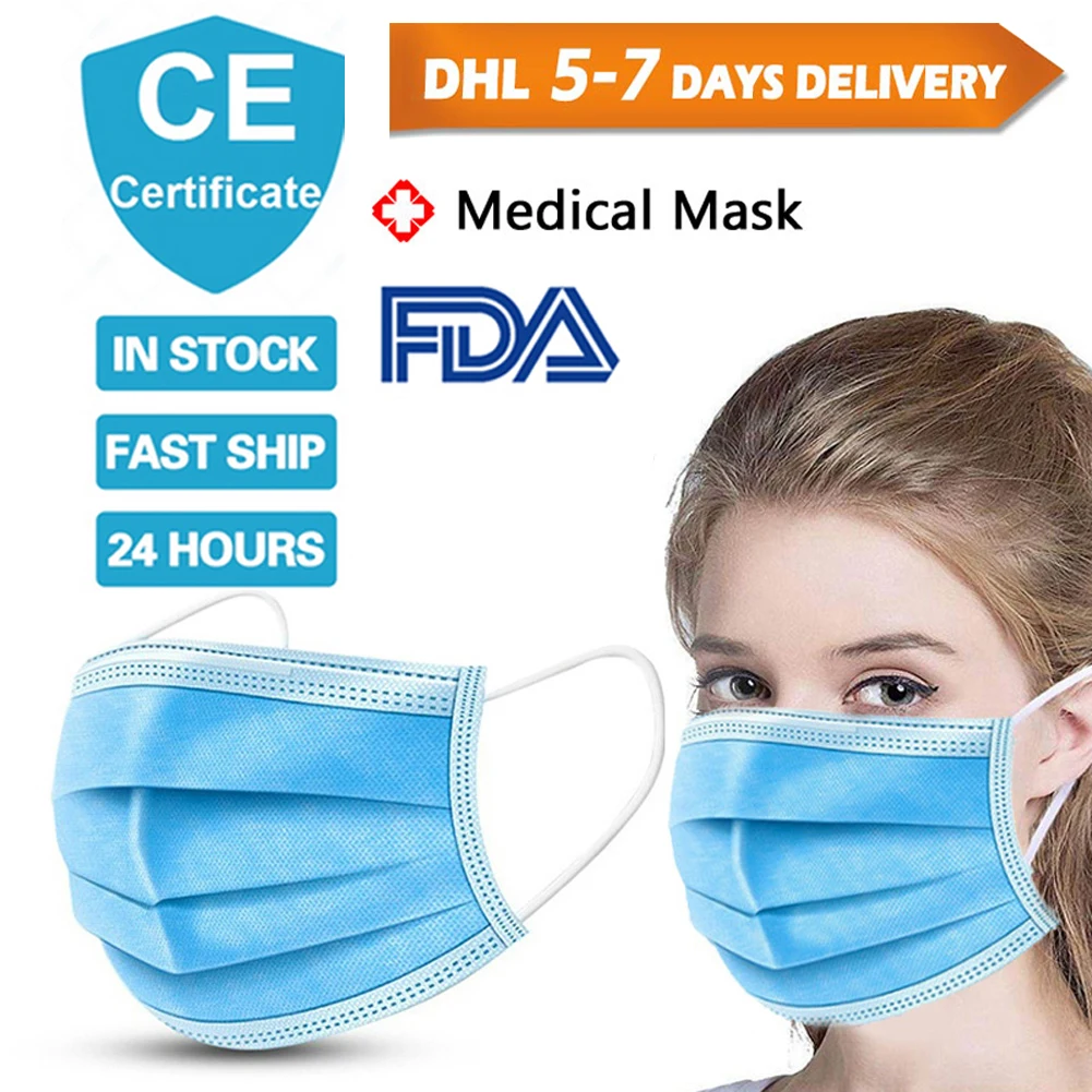 Medical Masks Disposable Face Mask Non-woven 3 layers Masks Safe Breathable Face Mouth Kids Adult Ear loop Filter Masks
Medical Masks Disposable Face Mask Non-woven 3 layers Masks Safe Breathable Face Mouth Kids Adult Ear loop Filter Masks