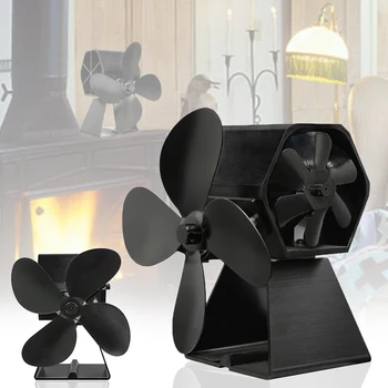 2-In-1 Heat Powered Stove 4 Blades Home Fireplace Fan Side Fan Eco Fan For Wood Log Burner Fireplace Efficient Heat Distribution
2-In-1 Heat Powered Stove 4 Blades Home Fireplace Fan Side Fan Eco Fan For Wood Log Burner Fireplace Efficient Heat Distribution