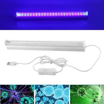 USB UV Light Bar LED Sterilizer Germicidal Lamp UV Disinfection Lamp Light T5 6W 24pcs 2835SMD LED beads Global adaptive voltage
USB UV Light Bar LED Sterilizer Germicidal Lamp UV Disinfection Lamp Light T5 6W 24pcs 2835SMD LED beads Global adaptive voltage