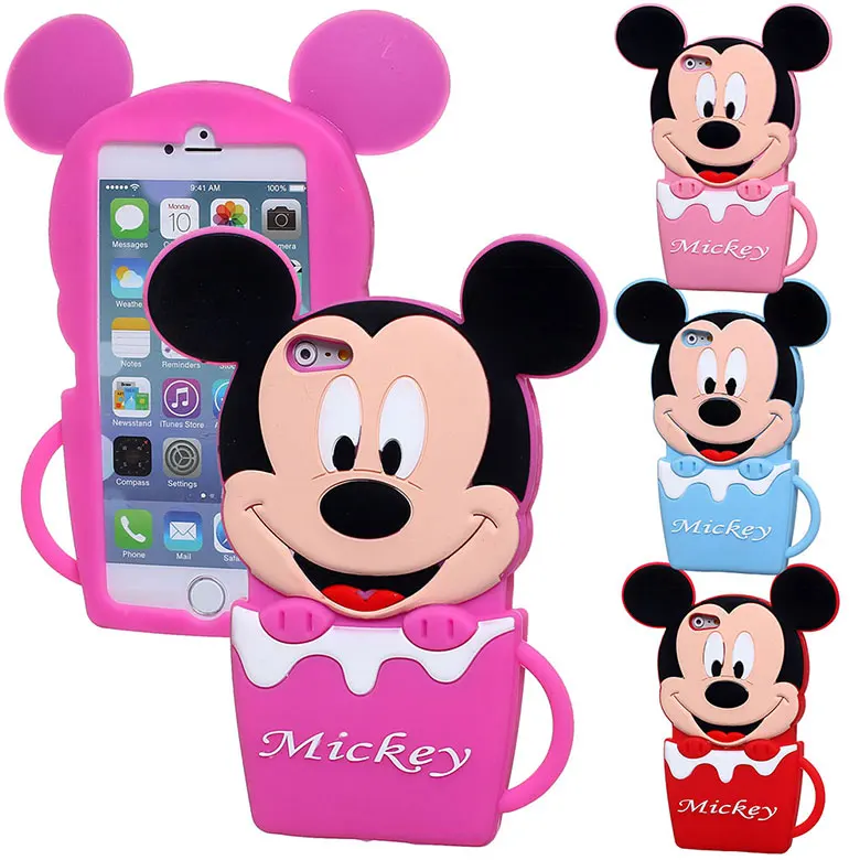 New arrival Cute lovely Minnie Mickey Mouse Cup Shape Silicone rubber Case For iPhone 6 4.7'' protector Skin shell Back Cover
New arrival Cute lovely Minnie Mickey Mouse Cup Shape Silicone rubber Case For iPhone 6 4.7'' protector Skin shell Back Cover
