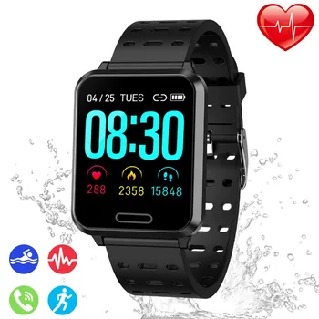 

P2H Smart Watch Heart Rate Blood Pressure Sleep Monitor With Pedometer Calorie Consumption Smart Sports Watch Call Reminder IP67