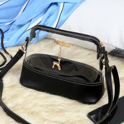 Women's PVC explosion models 2019 new transparent shell bag fashion wild shoulder bag Messenger bag mobile phone bag tide
Women's PVC explosion models 2019 new transparent shell bag fashion wild shoulder bag Messenger bag mobile phone bag tide