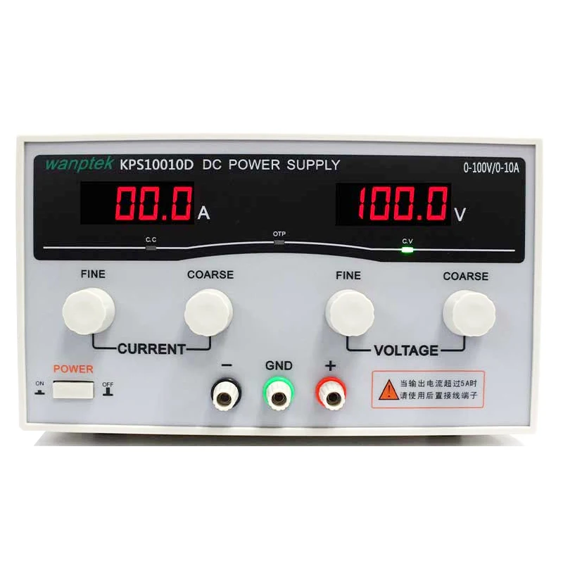 2 PCS Wanptek KPS10010D High precision High Power Adjustable LED Dual Display Switching DC power supply 220V EU 100V/10A
2 PCS Wanptek KPS10010D High precision High Power Adjustable LED Dual Display Switching DC power supply 220V EU 100V/10A