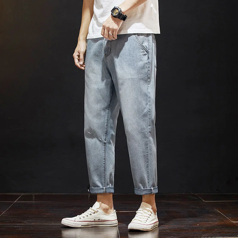 Spring Summer Newly Fashion Men Jeans Retro Light Blue Loose Fit Denim Harem Pants Japanese Style Streetwear Hip Hop Jeans Men
Spring Summer Newly Fashion Men Jeans Retro Light Blue Loose Fit Denim Harem Pants Japanese Style Streetwear Hip Hop Jeans Men