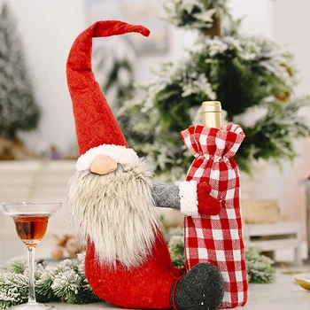 Christmas Faceless Baby Wine Bottle Cover Christmas Cotton Table Standing Posture Baby Wine Bottle Cover 
Christmas Faceless Baby Wine Bottle Cover Christmas Cotton Table Standing Posture Baby Wine Bottle Cover