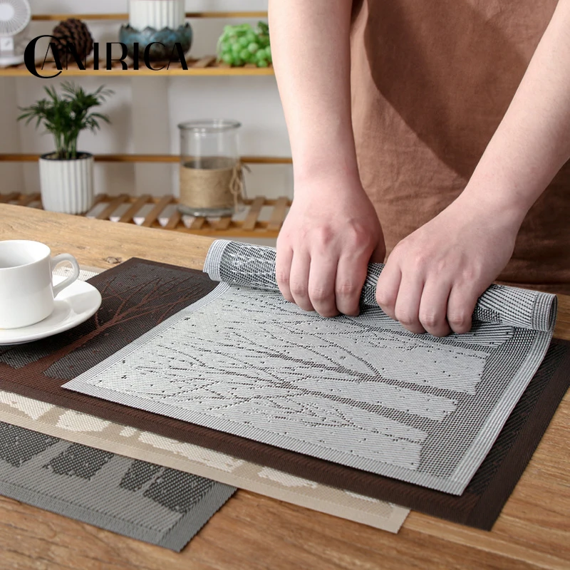 4pcs/lot Placemat Table Cloth Washable PVC Table Mat Stain-Resistant Dining Bowl Pad Coaster Non-slip PVC Mantel Individual
4pcs/lot Placemat Table Cloth Washable PVC Table Mat Stain-Resistant Dining Bowl Pad Coaster Non-slip PVC Mantel Individual