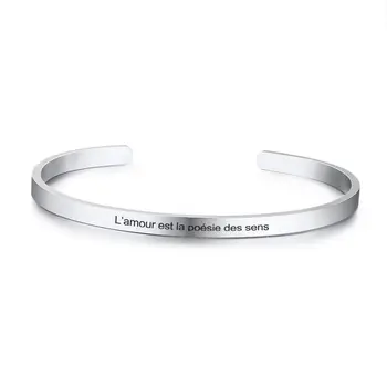 Vnox Inspirational Bracelets for Women Mom Gift 4mm Cuff Bangle Message Support Spanish French Font
Vnox Inspirational Bracelets for Women Mom Gift 4mm Cuff Bangle Message Support Spanish French Font