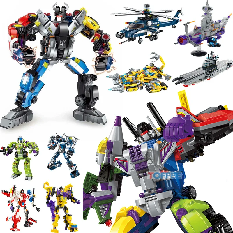 New Machine Armor Model Assembly Kit DIY Cars Trucks Aircraft Combination Big Robot Building Blocks Toys For Children legoings
New Machine Armor Model Assembly Kit DIY Cars Trucks Aircraft Combination Big Robot Building Blocks Toys For Children legoings
