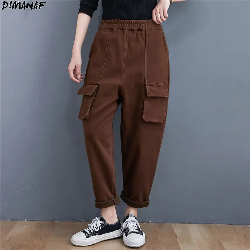 DIMANAF Women Pants New Plus Size Cotton Harem Slacks Pants Winter Thick Warm 2020 Office Home Wear Female Loose Pockets Pants
DIMANAF Women Pants New Plus Size Cotton Harem Slacks Pants Winter Thick Warm 2020 Office Home Wear Female Loose Pockets Pants
