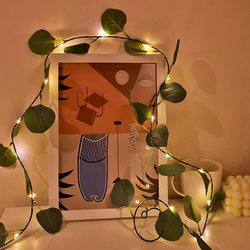 DIY 2M 10M LED Artificial Plants String Light Green Leaf Ivy Vine Fairy Light String Maple Leaves Lamp Garland Hanging Lighting
DIY 2M 10M LED Artificial Plants String Light Green Leaf Ivy Vine Fairy Light String Maple Leaves Lamp Garland Hanging Lighting