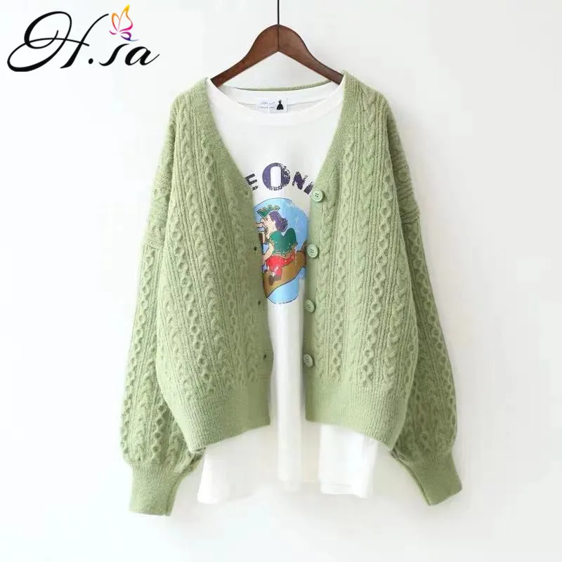 H.SA Knit Cardigans Women Open Stitch Button Up Twisted Autumn Sweater Jacket Coat Soft Warm Sweater Cardigans and Knit Jumpers
H.SA Knit Cardigans Women Open Stitch Button Up Twisted Autumn Sweater Jacket Coat Soft Warm Sweater Cardigans and Knit Jumpers