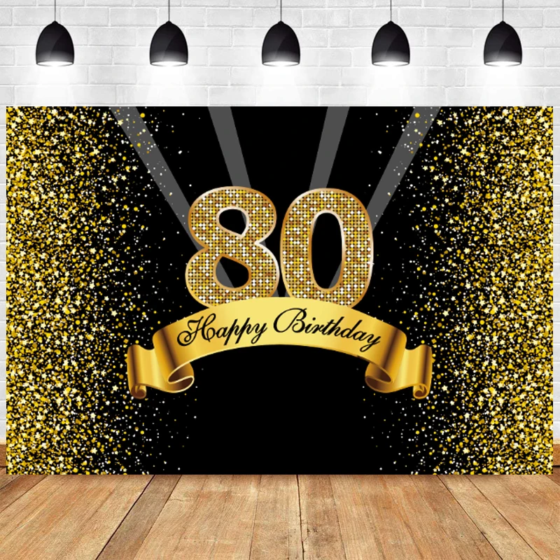 80th Photo Backdrop Birthday Party Adult Gold Glitter Photography Background Studio Photocall Decoration Prop
80th Photo Backdrop Birthday Party Adult Gold Glitter Photography Background Studio Photocall Decoration Prop