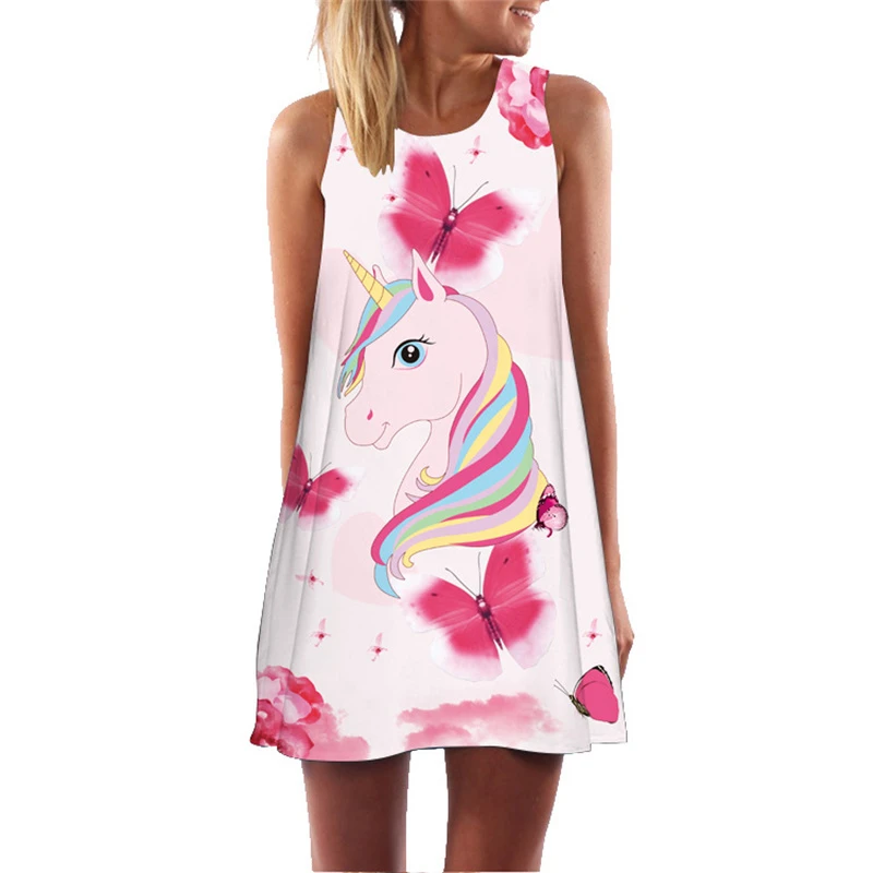 MEIBONA 2019 Fashion Summer The New Arrival Lady Retro Dress Cute Cartoon Unicorn Dress Casual Loose A-line Dress Sukienka 
MEIBONA 2019 Fashion Summer The New Arrival Lady Retro Dress Cute Cartoon Unicorn Dress Casual Loose A-line Dress Sukienka