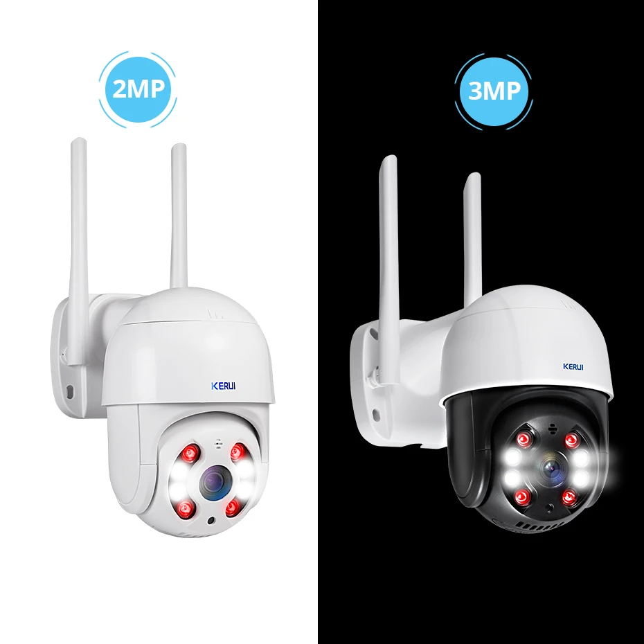 KERUI Outdoor Waterproof Wireless 1080P 2MP 3MP WiFi IP Camera Dome 4X PTZ Digital Zoom IR Camera Home Security Surveillance KERUI Outdoor Waterproof Wireless 1080P 2MP 3MP WiFi IP Camera Dome 4X PTZ Digital Zoom IR Camera Home Security Surveillance