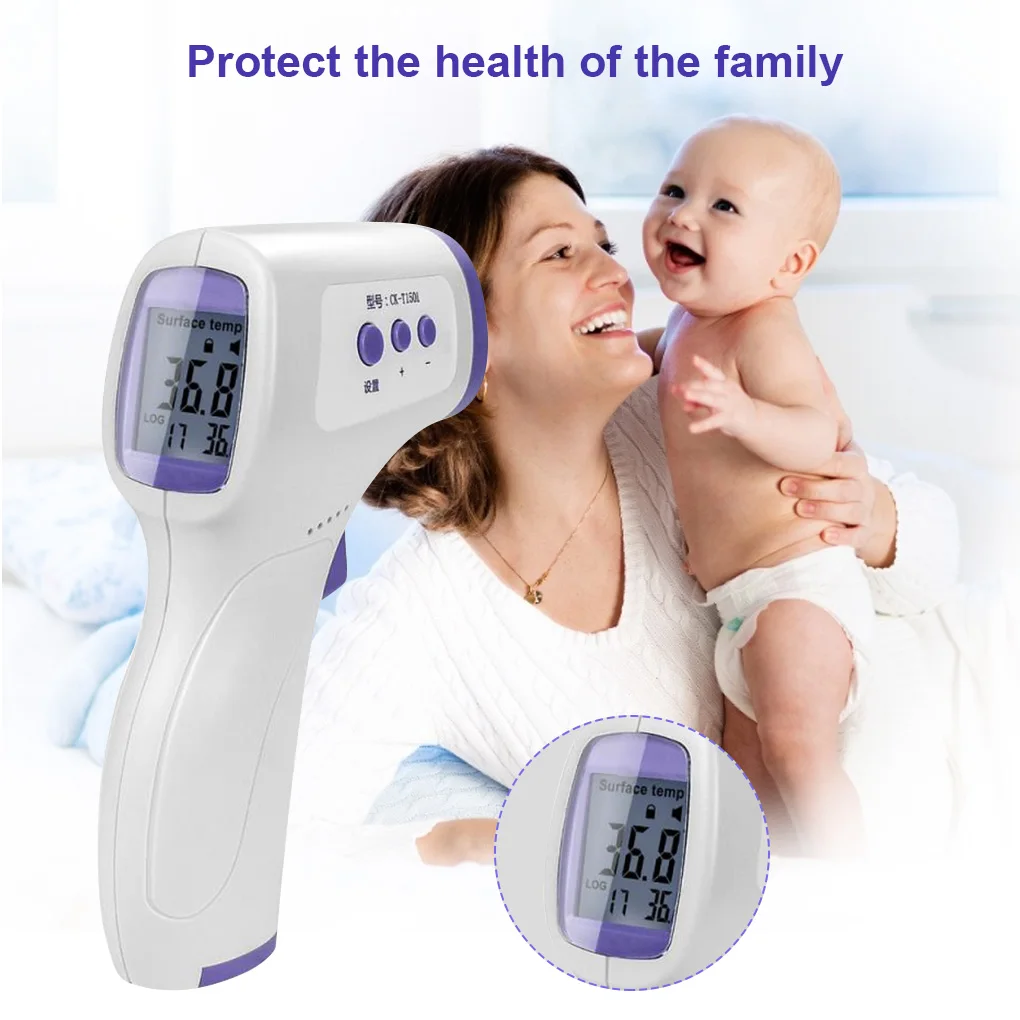 Digital Infrared Forehead Thermometer Non-contact Touchless Body Temperature Measuring Tool
Digital Infrared Forehead Thermometer Non-contact Touchless Body Temperature Measuring Tool