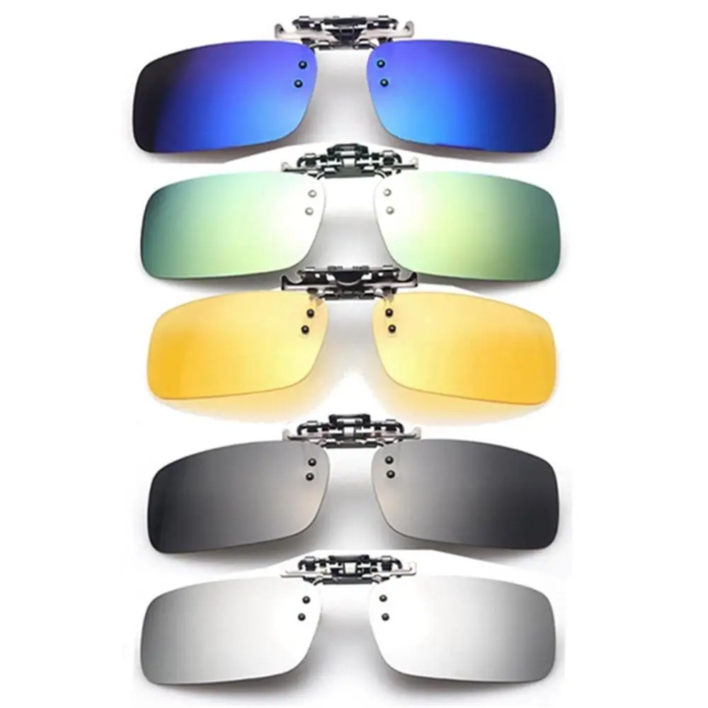 Polarized Lens Clip-on Flip-up Sunglasses Unisex Driving Night Vision Day Sun Glasses Square Type
Polarized Lens Clip-on Flip-up Sunglasses Unisex Driving Night Vision Day Sun Glasses Square Type