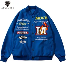 Aolamegs Baseball Jacket Men Hip Hop Letter Embroidery Bomber Coats Loose Cozy Couple College Style High Street Harajuku Outwear
Aolamegs Baseball Jacket Men Hip Hop Letter Embroidery Bomber Coats Loose Cozy Couple College Style High Street Harajuku Outwear