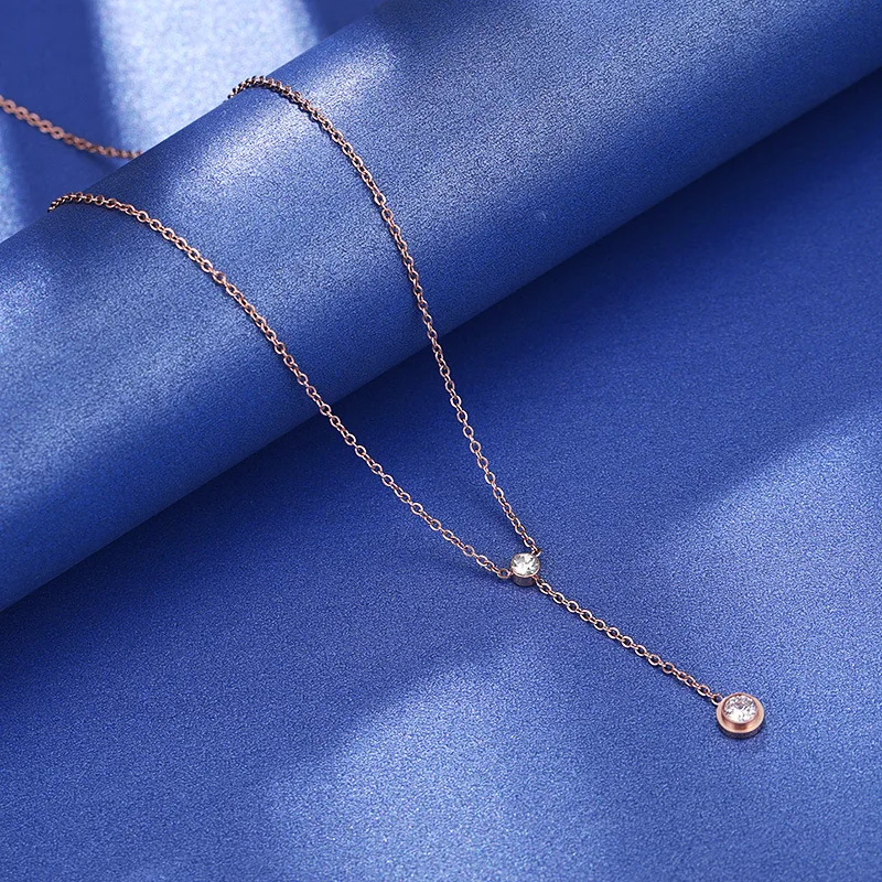 JeeMango Simple Design Titanium Stainless Steel CZ Crystal Pendant Necklaces Rose Gold Love Choker Necklace For Women RN02346
JeeMango Simple Design Titanium Stainless Steel CZ Crystal Pendant Necklaces Rose Gold Love Choker Necklace For Women RN02346