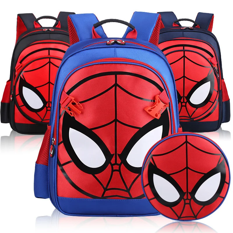 Waterproof Kids School Backpack For Boys Child Spiderman Book Bags 3-6 Years Old