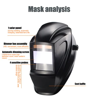 Solar Automatic Dimming Welding Face Cover Protective Face Shield Large Window JDH88
Solar Automatic Dimming Welding Face Cover Protective Face Shield Large Window JDH88