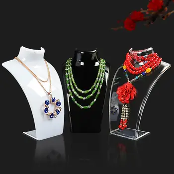 Transparent Stand Holder Show White 1PC Hot Sale Acrylic Mannequin Necklace Jewelry Pendant Display 
Transparent Stand Holder Show White 1PC Hot Sale Acrylic Mannequin Necklace Jewelry Pendant Display