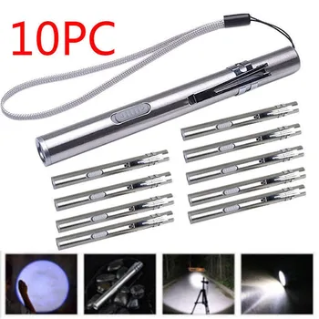 10x 8000LM Pocket Tactical Flashlight Torch LED Pen XMLT6 USB Rechargeable Light Portable Waterproof Mini Torch Keychain Lamp
10x 8000LM Pocket Tactical Flashlight Torch LED Pen XMLT6 USB Rechargeable Light Portable Waterproof Mini Torch Keychain Lamp
