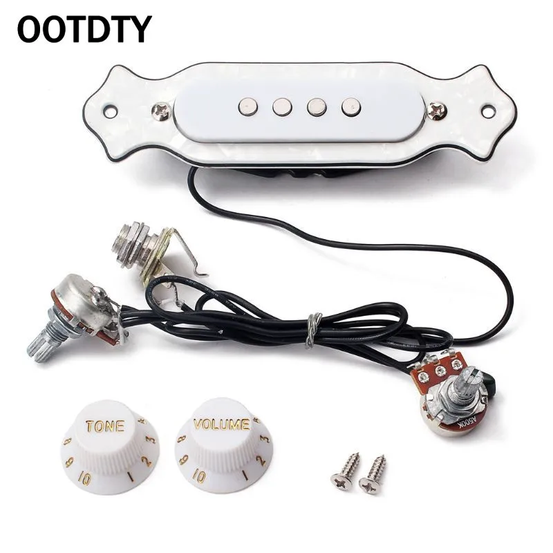 OOTDTY Guitar 500K Control Line Sound Hole Pickup 1Tone1Volume For Cigar Box 3-4 Steel String suit for guitar
OOTDTY Guitar 500K Control Line Sound Hole Pickup 1Tone1Volume For Cigar Box 3-4 Steel String suit for guitar