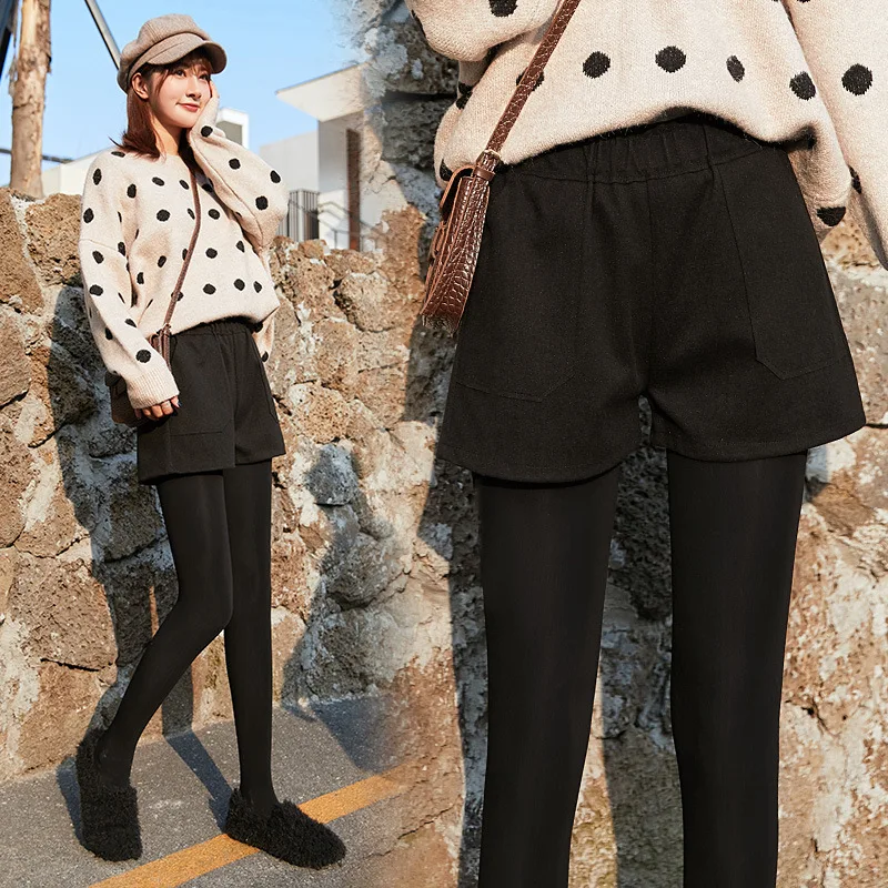 New Autumn Winter Clothing Casual Korean Bootcuts Elastic Waist Wool Pants Warm Woolen Boot Cut Short Pants Women Trousers Black
New Autumn Winter Clothing Casual Korean Bootcuts Elastic Waist Wool Pants Warm Woolen Boot Cut Short Pants Women Trousers Black
