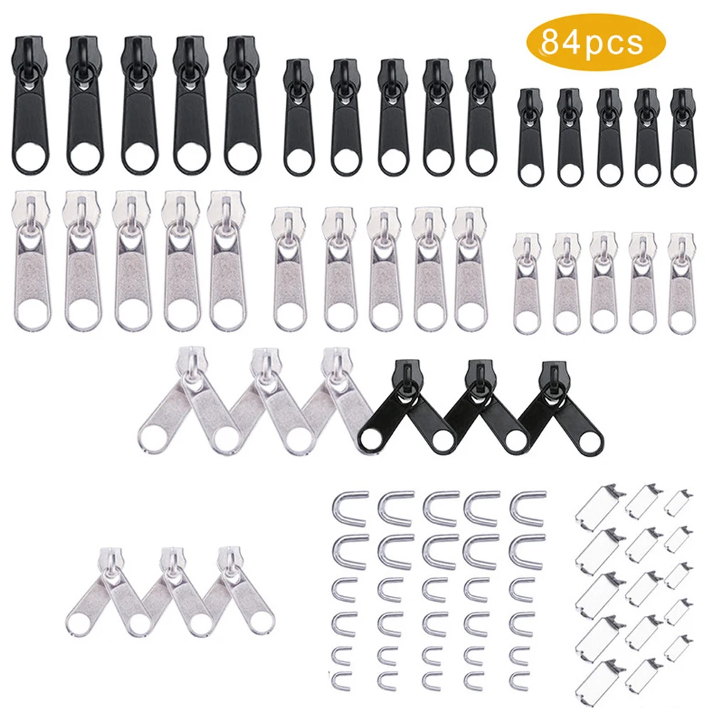 84PCS Zipper Repair Kit Replacement Zipper Auxiliary Tool+Installation Tools For Bags Tents Luggage Sleeping Bag Jacket Outdoor
84PCS Zipper Repair Kit Replacement Zipper Auxiliary Tool+Installation Tools For Bags Tents Luggage Sleeping Bag Jacket Outdoor
