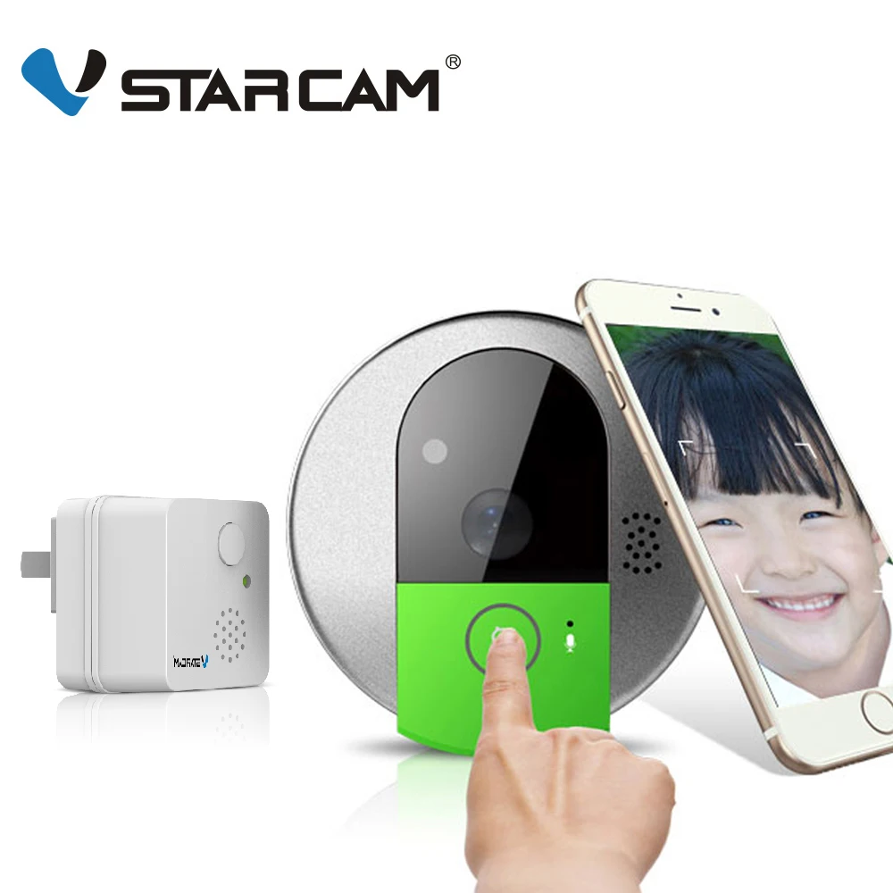 Беспроводная дверная камера VStarcam C95 HD 720P Wi Fi IP ночного видения двусторонняя