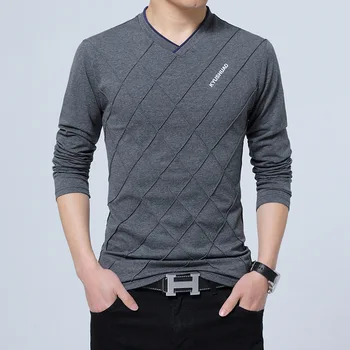 Zhijing Pure Color V-neck Men's Long-Sleeved T-shirt Bottoming Shirt streetwear men t shirt men
Zhijing Pure Color V-neck Men's Long-Sleeved T-shirt Bottoming Shirt streetwear men t shirt men
