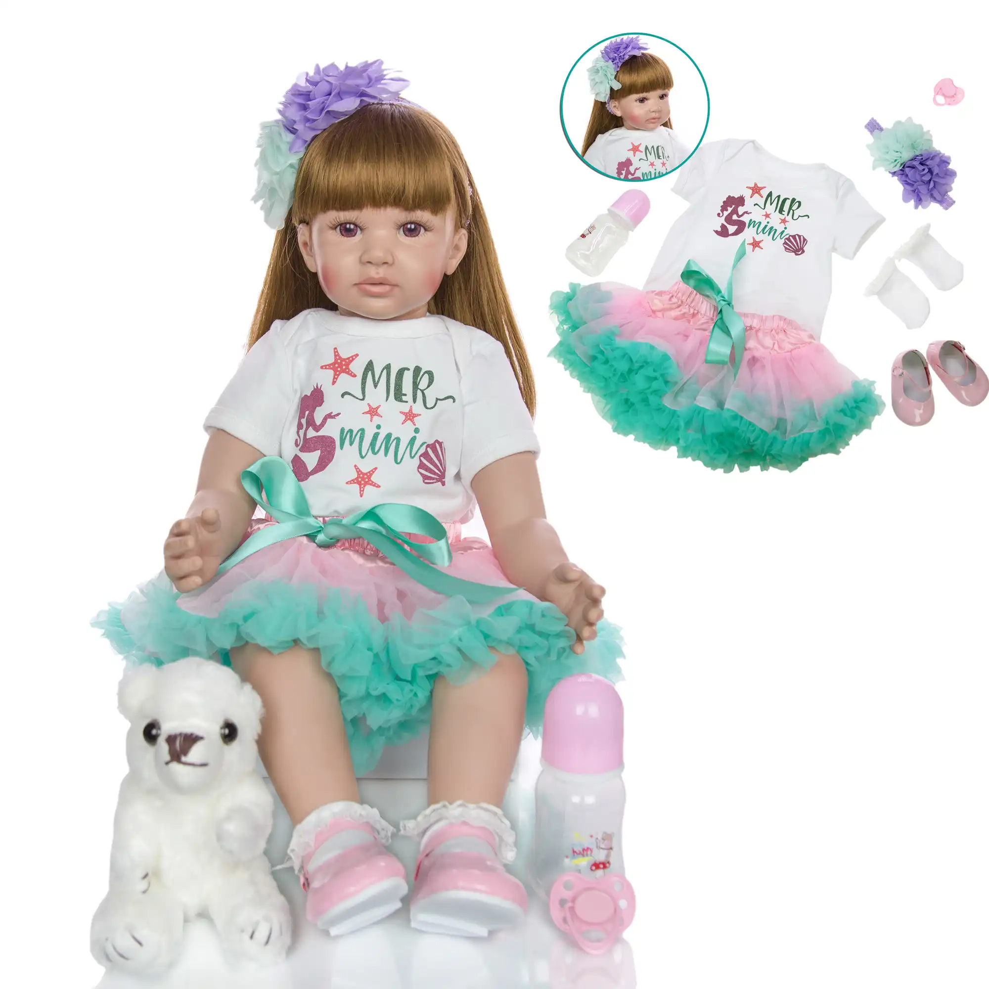 reborn baby girl doll for child birthday gift kids playmate
