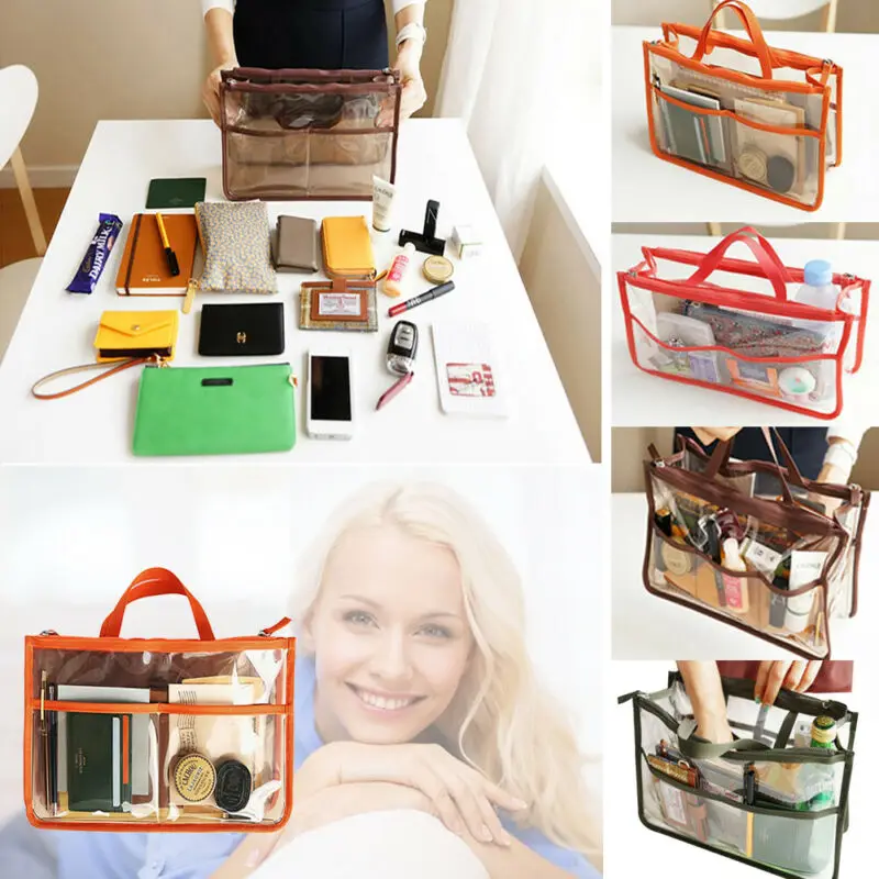 Women's Handbag Totes Solid Transparent Large Capacity Travel Insert Makeup Handbag Organiser Purse Tidy Bag
Women's Handbag Totes Solid Transparent Large Capacity Travel Insert Makeup Handbag Organiser Purse Tidy Bag