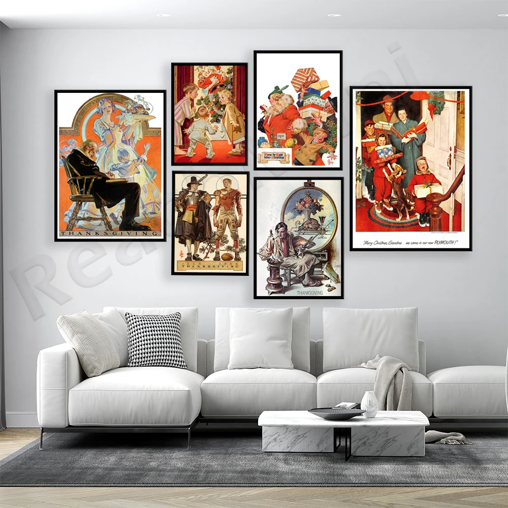 Thanksgiving - Christmas - Joseph Leyendecker's Vintage Exhibit Prints Decorative Canvas Print Poster
Thanksgiving - Christmas - Joseph Leyendecker's Vintage Exhibit Prints Decorative Canvas Print Poster