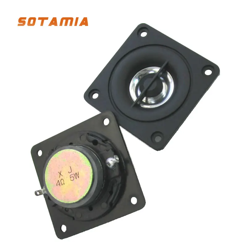 SOTAMIA 2Pcs 2 Inch Tweeter Audio Speaker Driver Square Super High Treble Sound Speaker 4 Ohm 5W DIY Loudspeaker Home Theater
SOTAMIA 2Pcs 2 Inch Tweeter Audio Speaker Driver Square Super High Treble Sound Speaker 4 Ohm 5W DIY Loudspeaker Home Theater