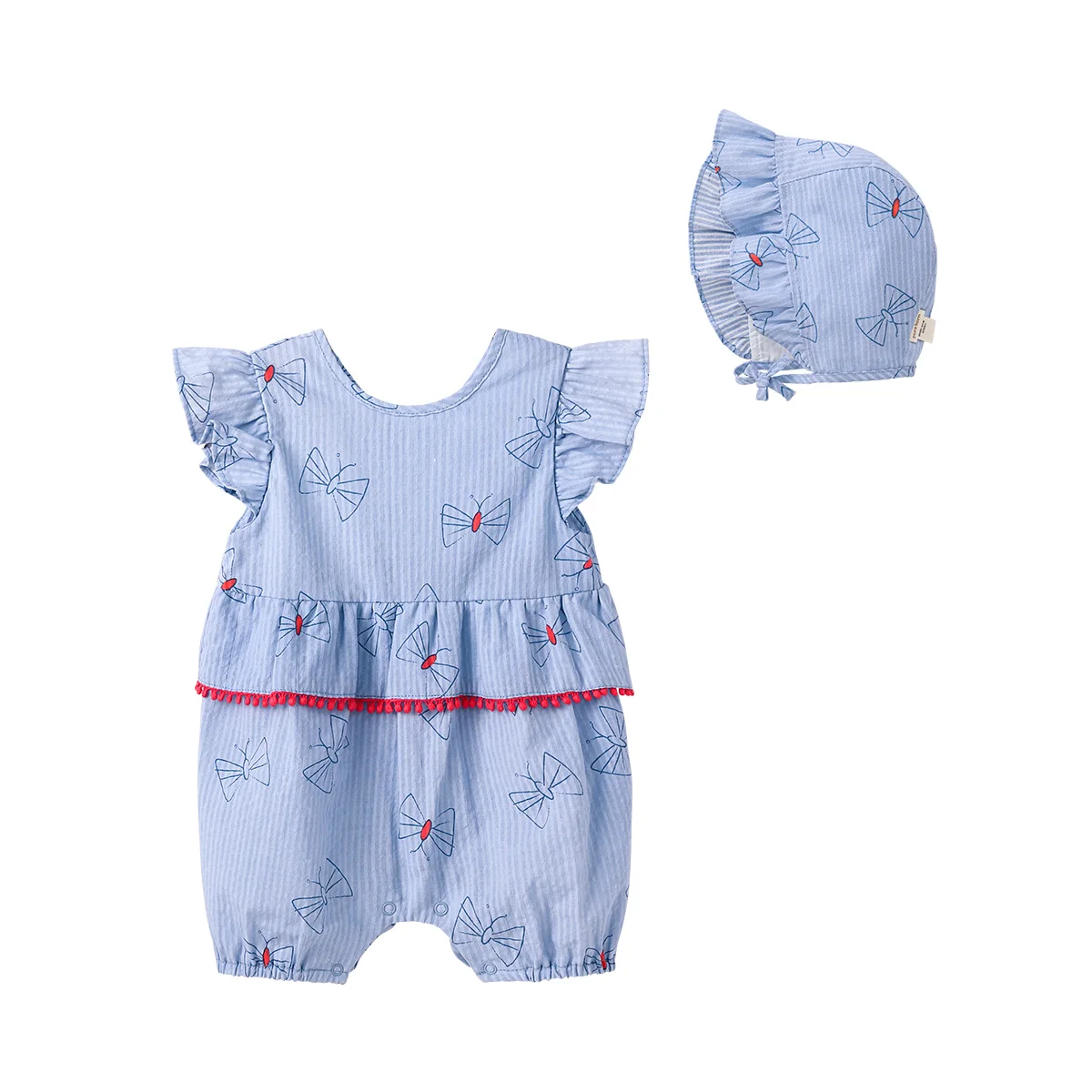 Pureborn 2 Pcs Newborn Baby Girl Romper with Hat Sweety Prints Ruffle Collar Baby Girl Clothes Breathable Cotton Summer Clothes
Pureborn 2 Pcs Newborn Baby Girl Romper with Hat Sweety Prints Ruffle Collar Baby Girl Clothes Breathable Cotton Summer Clothes