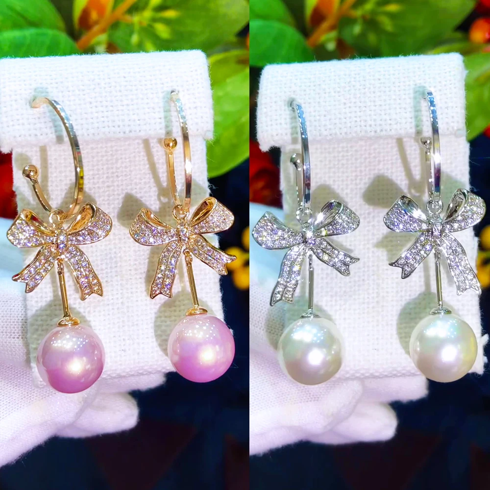 Soramoore Original Romantic Shiny Bow Pearl Drop Earrings Cubic Zirconia Women Wedding Trendy Earrings Bijoux High Quality New
Soramoore Original Romantic Shiny Bow Pearl Drop Earrings Cubic Zirconia Women Wedding Trendy Earrings Bijoux High Quality New