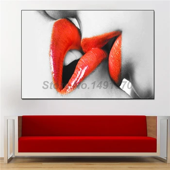 Two Red Lips Kiss Women Canvas Girls Prints Picture Modular Paintings For Living Room Poster On The Wall Home Decoration
Two Red Lips Kiss Women Canvas Girls Prints Picture Modular Paintings For Living Room Poster On The Wall Home Decoration