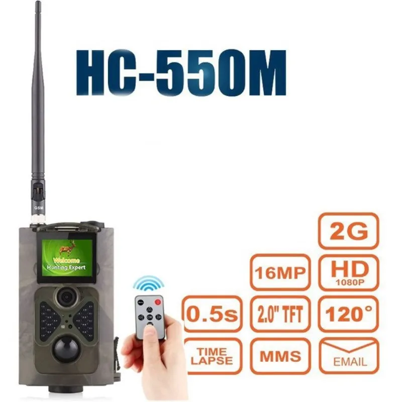 HC550M Trail Camera 16MP 2G MMS SMS SMTP Trap Photo Hunting Camera Infrared Night Vision Wildlife Camera
HC550M Trail Camera 16MP 2G MMS SMS SMTP Trap Photo Hunting Camera Infrared Night Vision Wildlife Camera