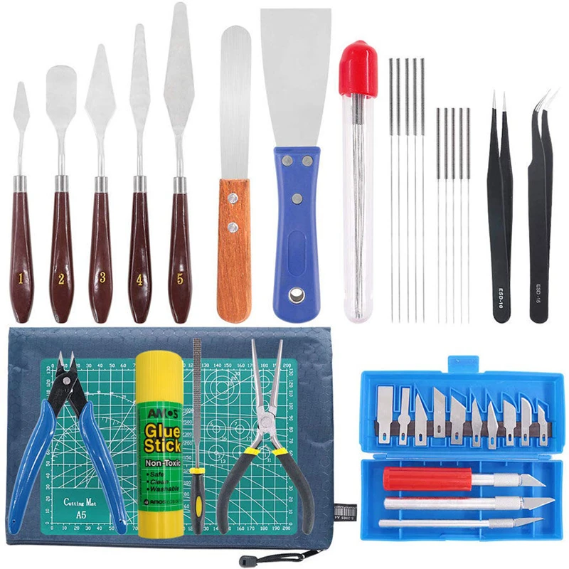 3D Printer Parts Tool Model Cleaning Removal Kit Blade Knife Cutter Tweezers Ceaning Needles Glue Stick Flat File Cheaper BEST
3D Printer Parts Tool Model Cleaning Removal Kit Blade Knife Cutter Tweezers Ceaning Needles Glue Stick Flat File Cheaper BEST