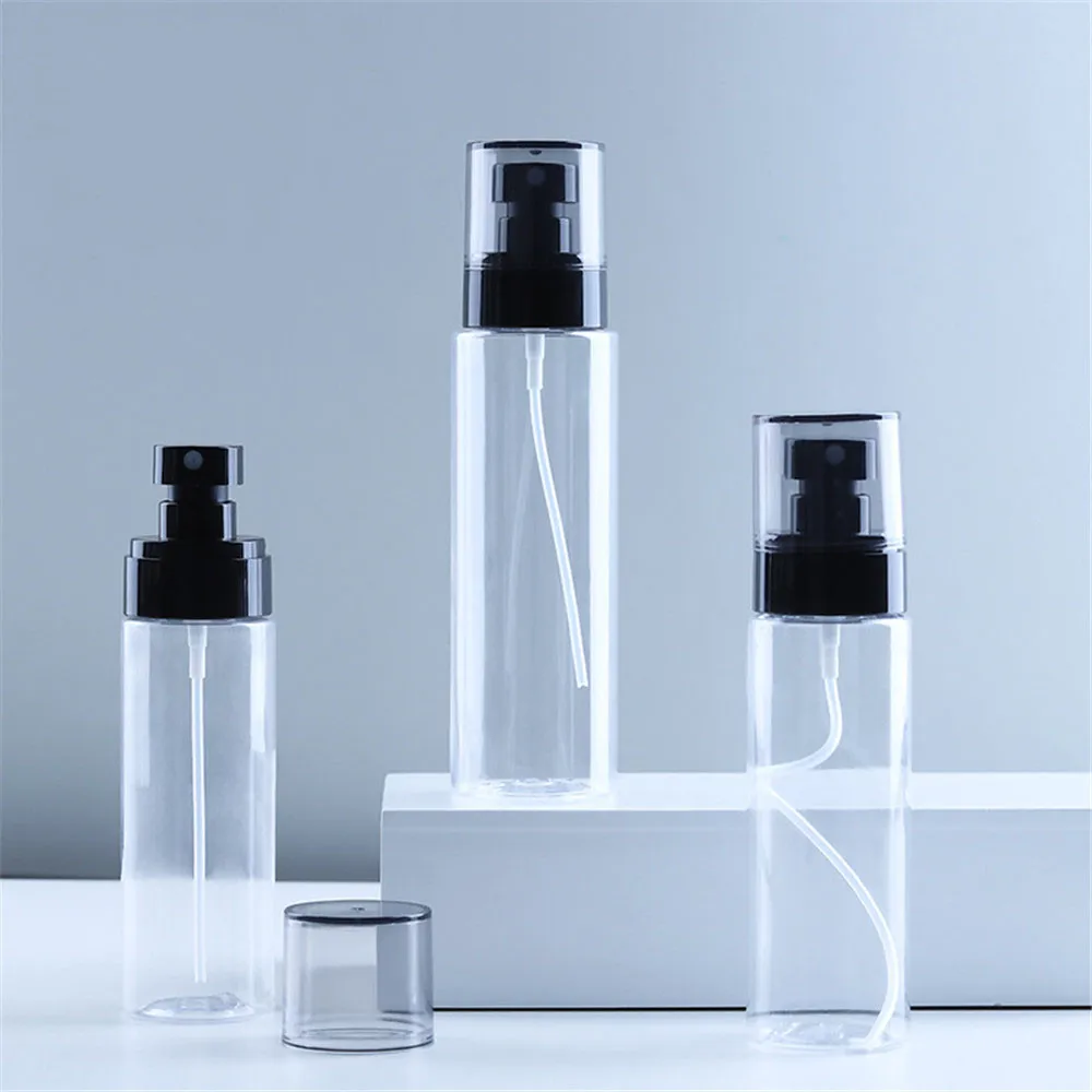 Transparent Empty Spray Bottles mist 100ML/120ML/150ML Plastic Mini Empty Refillable bottle Cosmetic Containers
Transparent Empty Spray Bottles mist 100ML/120ML/150ML Plastic Mini Empty Refillable bottle Cosmetic Containers