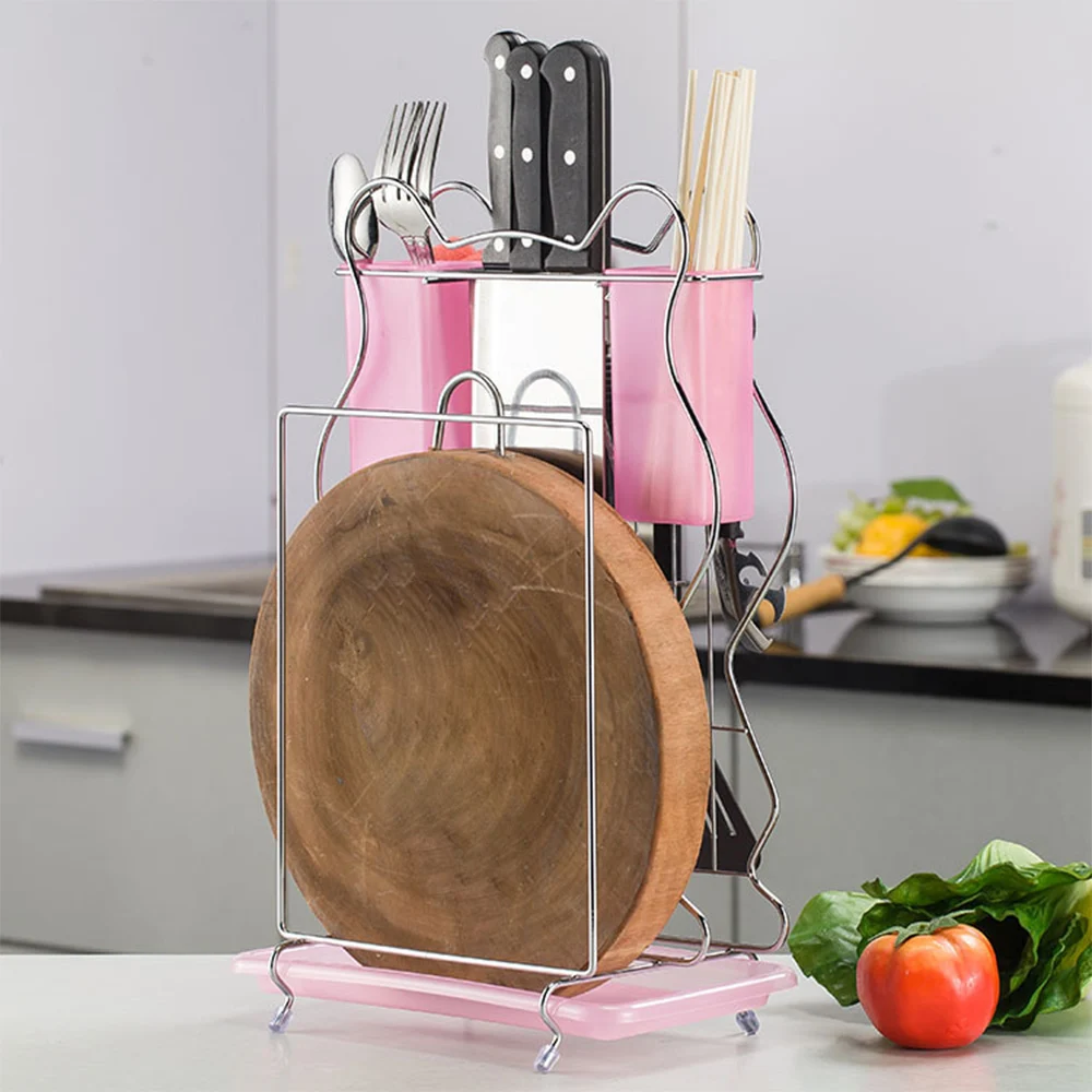 Multifunctional Kitchen Storage Rack Chopsticks Spoon Storage Tool Cutlery Rack Kitchenware Stainless Steel Cutting Board Holder
Multifunctional Kitchen Storage Rack Chopsticks Spoon Storage Tool Cutlery Rack Kitchenware Stainless Steel Cutting Board Holder