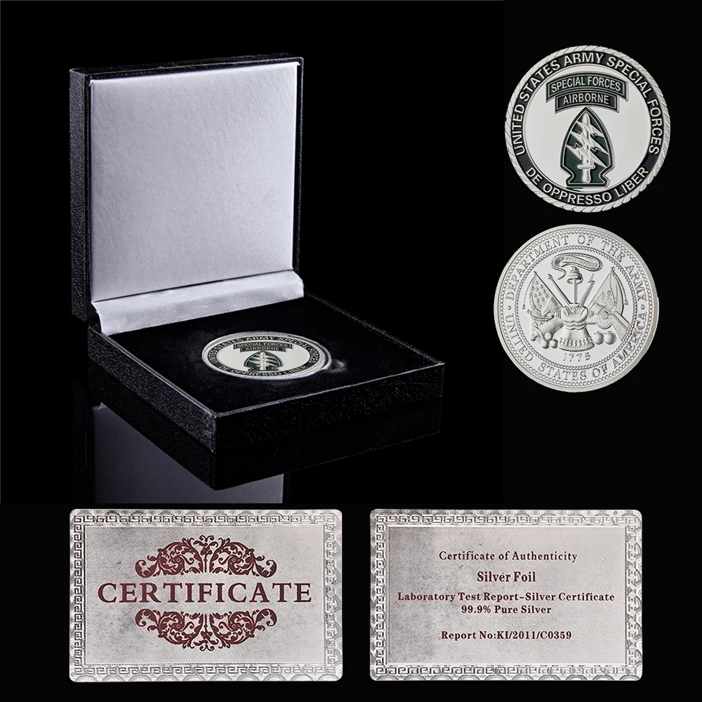 USA Army Special Forces Green Berets De Oppresso Liber Liberate From Oppression Challenge Souvenir Coin
USA Army Special Forces Green Berets De Oppresso Liber Liberate From Oppression Challenge Souvenir Coin