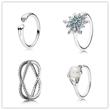 925 Sterling Silver Rings Pave Crystallised Snowflake Ring For Women Wedding Engagement Party Gift Pandora Jewelry
925 Sterling Silver Rings Pave Crystallised Snowflake Ring For Women Wedding Engagement Party Gift Pandora Jewelry