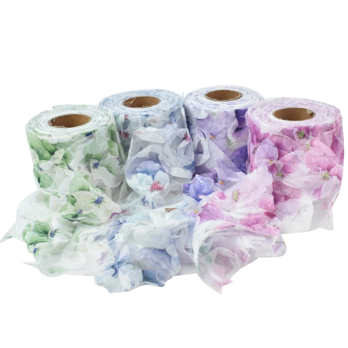 HSDRibbon 80MM Colorful dimensional flowers printed Pattern organza Mesh Fabric Ribbon
HSDRibbon 80MM Colorful dimensional flowers printed Pattern organza Mesh Fabric Ribbon