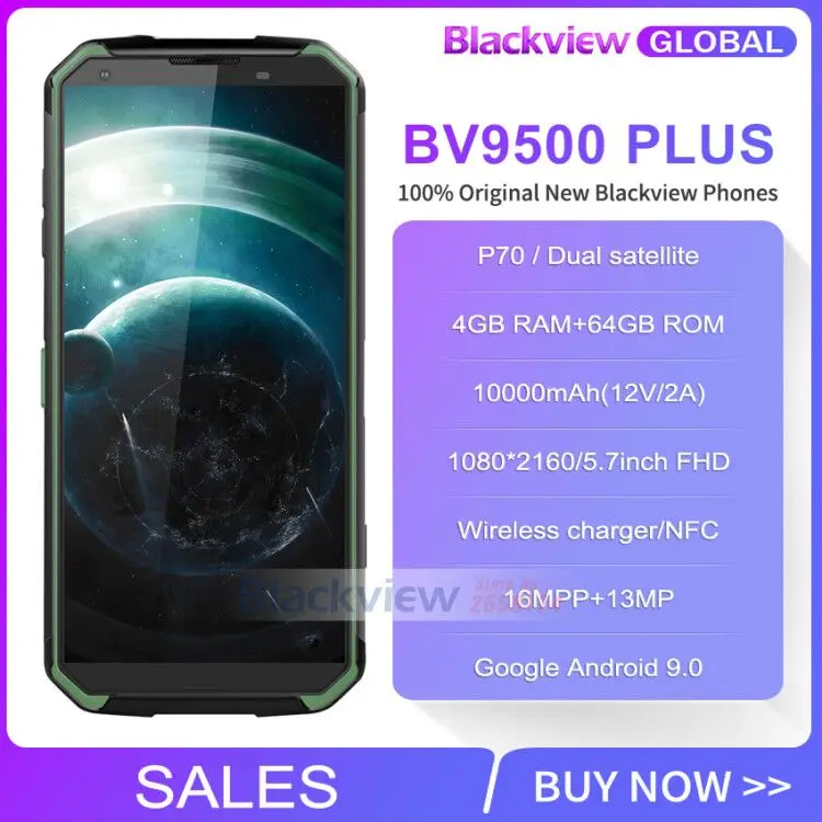 Смартфон Blackview BV9500 Plus водонепроницаемый телефон с экраном 5 7 дюймов FHD