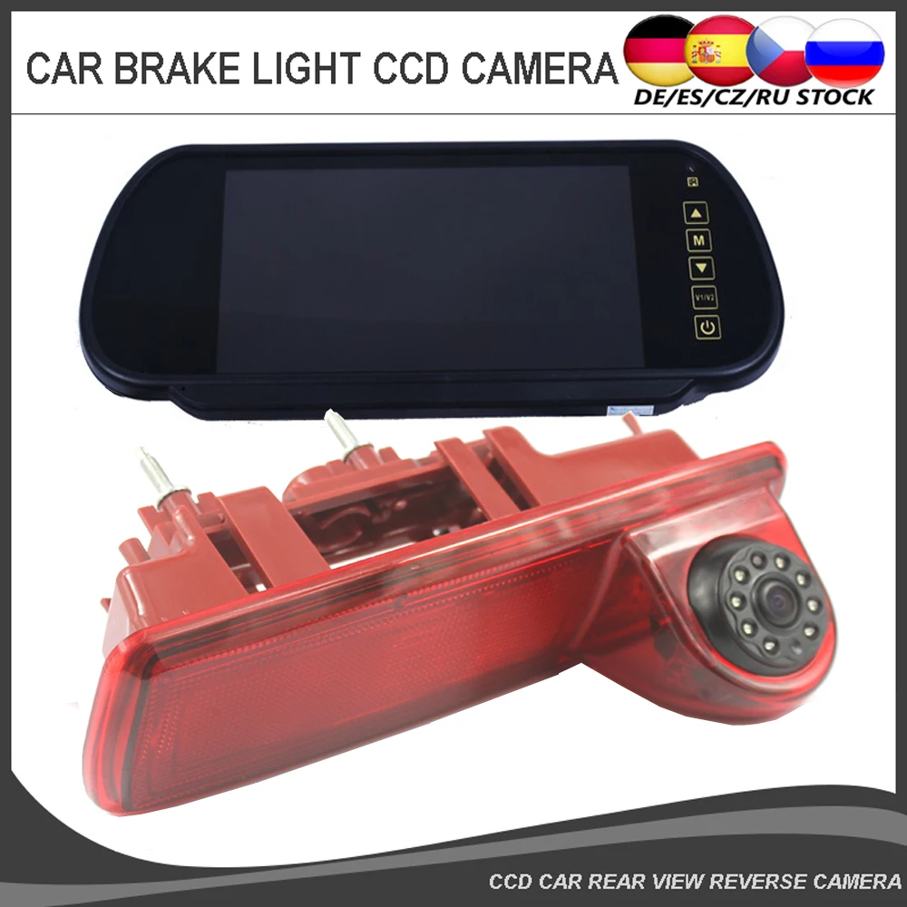 Car Brake Light Rear View Reverse Camera for Opel Vauxhall Vivaro Renault Trafic Auto Backup HD Camera 8pcs IR Lights Waterproof
Car Brake Light Rear View Reverse Camera for Opel Vauxhall Vivaro Renault Trafic Auto Backup HD Camera 8pcs IR Lights Waterproof
