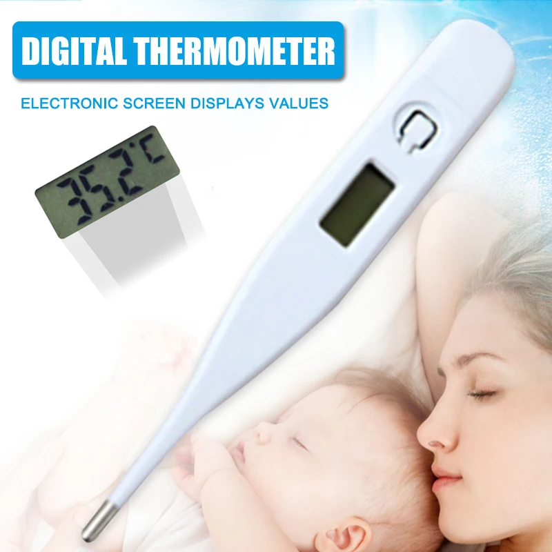 Fever Digital LCD Heating Baby Thermometer Tools Family Kids Baby Child Adult Body Temperature Measurement 
Fever Digital LCD Heating Baby Thermometer Tools Family Kids Baby Child Adult Body Temperature Measurement